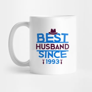 'Best Husband Since 1993' Sweet Wedding Anniversary Gift Mug